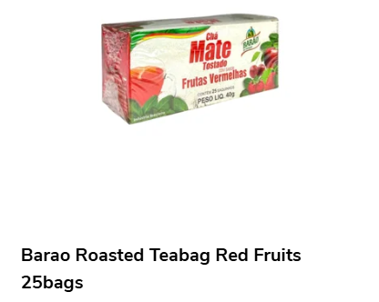 cha mate barao tostado tea bags
